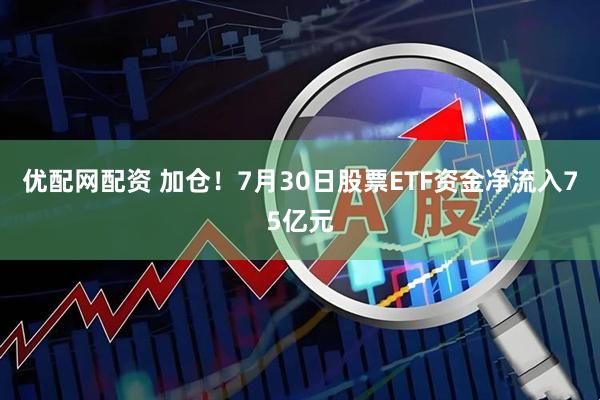 优配网配资 加仓！7月30日股票ETF资金净流入75亿元